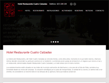 Tablet Screenshot of hotelcuatrocalzadas.com